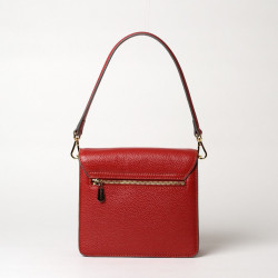 ROUBAIX MD, petit sac porté épaule carmin