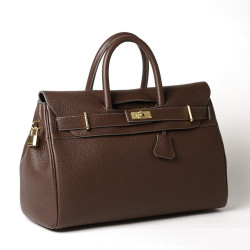PYLA ROMY, grand sac à main moka
