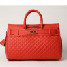 PYLA LOSANGE, grand sac à main coquelicot mat