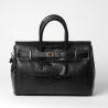 Pyla Romy petit sac à main façon croco noir