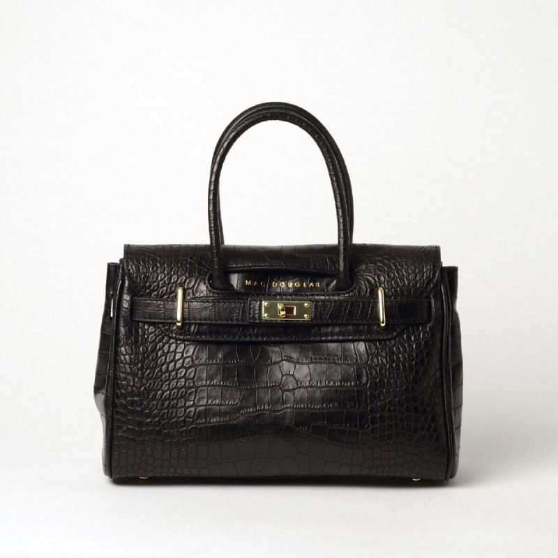 Pyla Romy mini sac à main façon croco noir Pyla Romy mini sac à main façon croco noir