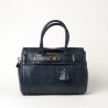 PYLA BRYAN, mini sac à main motif python marine