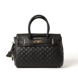 Pyla Losange, mini sac à main noir mat