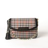 Kiribati Fantasia, petit sac à motif écossais écru et noir