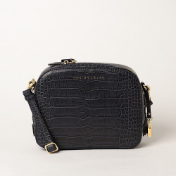 ROOIBOS ROMY, sac travers croco navy