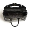 Pyla Meryl grand sac à main Noir façon croco