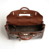 Pyla Meryl grand sac à main façon croco moka