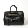 Pyla Meryl petit sac à main façon croco noir