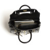 PYLA MERYL, mini sac à main façon croco noir