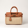 Pyla Fantasia, petit sac à main tressée beige