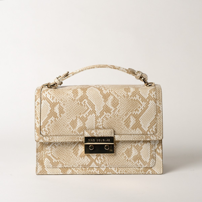 JOYAU BRYAN, sac cartable motif sable beige