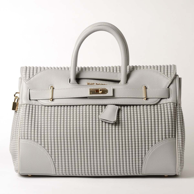PYLA BRYAN, grand sac à main gris perle