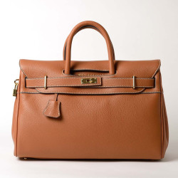 Pyla Romy grand sac à main châtain