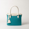 LAURENE FANTASIA, petit sac cabas turquoise