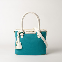 LAURENE FANTASIA, petit sac cabas turquoise