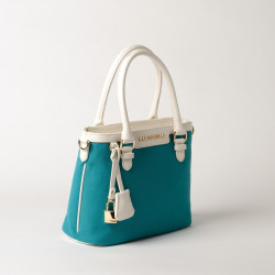 LAURENE FANTASIA, petit sac cabas turquoise