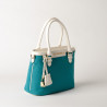LAURENE FANTASIA, petit sac cabas turquoise