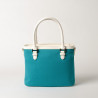 LAURENE FANTASIA, petit sac cabas turquoise