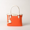 LAURENE FANTASIA, petit sac cabas corail