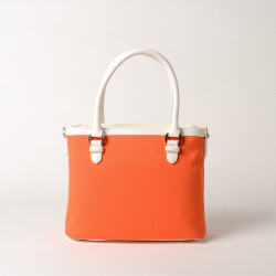 LAURENE FANTASIA, petit sac cabas corail