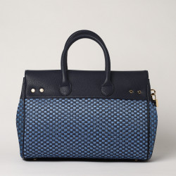 PYLA FANTASIA, petit sac à main tressé jean brut