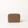CUTTER ROMY, portefeuille zippé taupe
