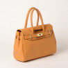 PYLA ROMY,  petit sac à main cuir safran