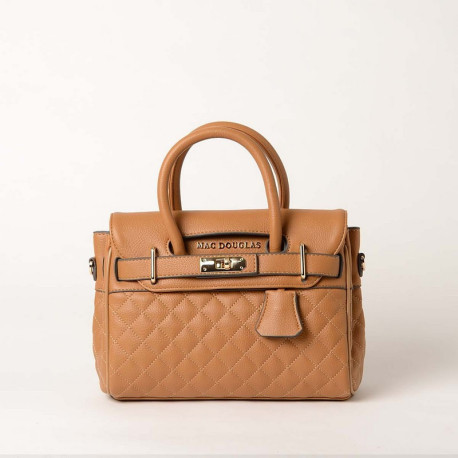 PYLA LOSANGE, mini sac à main camel mat
