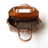 PYLA ROMY, mini sac à main cuir façon croco noix
