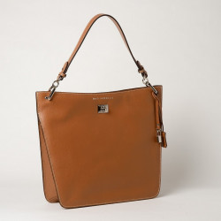 KENTUCKY MAGDA, grand sac porté épaule châtain