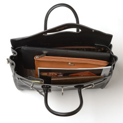 PYLA MAGDA, grand sac à main noir