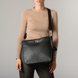 Kentucky MAGDA, sac porté épaule cuir noir