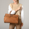 Pyla MAGDA, grand sac à main cuir châtain