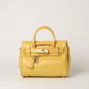 Pyla BRYAN, mini sac à main motif python jaune