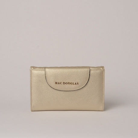 Gondole LOSANGE, portefeuille compagnon or platine mat