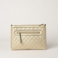 Raki LOSANGE, sac pochette or platine mat