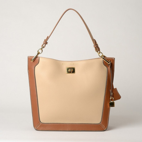 KENTUCKY ROMY, sac porté épaule sable/châtain