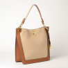 KENTUCKY ROMY, sac porté épaule sable/châtain