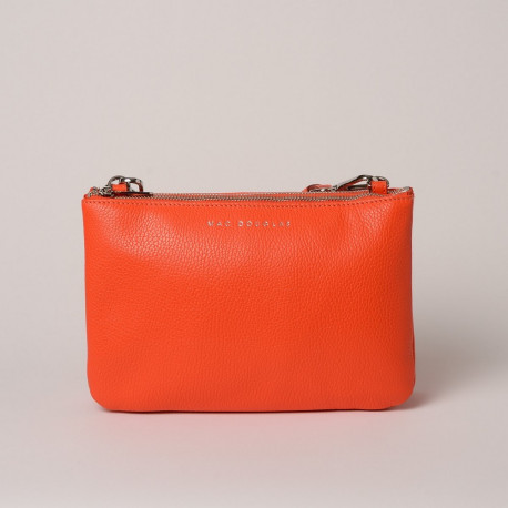 Spritz MAGDA, sac pochette cuir nectarine