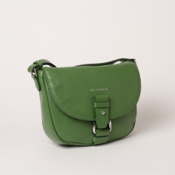 Treck MAGDA, besace cuir vert