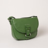 Treck MAGDA, besace cuir vert