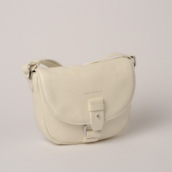 Treck MAGDA, besace cuir ivoire