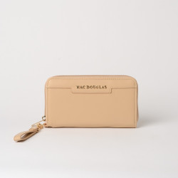 Balise MERYL, portefeuille zippé sable