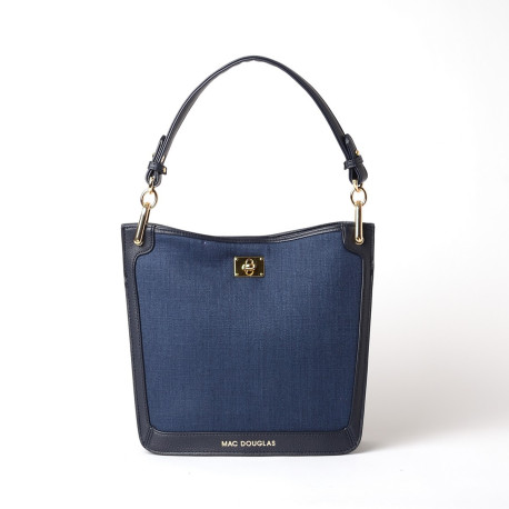 Kentucky FANTASIA, petit sac porté épaule lin marine