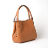 Dulcine MAGDA, sac cuir châtain