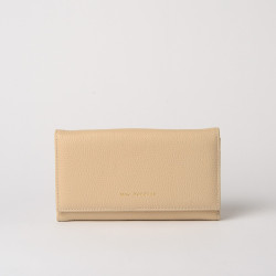 Gondole ROMY, portefeuille compagnon cuir sable