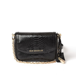 Kiribati BRYAN, petit sac à main motif python noir