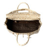 Pyla BRYAN, sac à main motif python sable beige