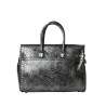 Pyla BRYAN, sac à main motif python silver