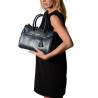 Pyla BRYAN, petit sac à main motif python marine